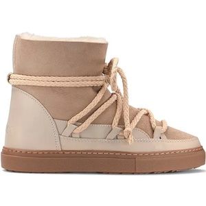 Inuikii Classic Leather Sneaker Boots in Beige